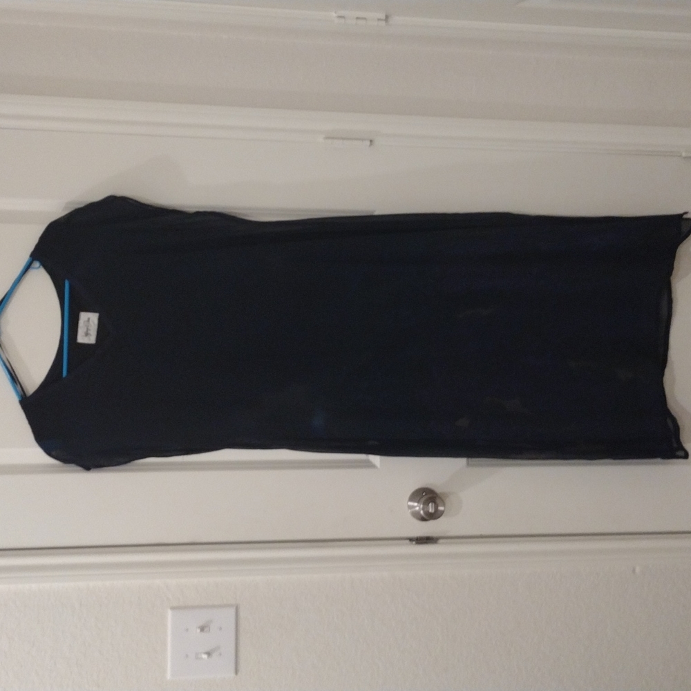 Ladies Long dark blue dress